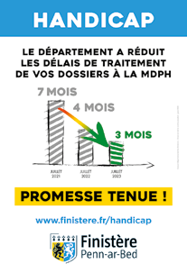 Le Département a réduit les délais de traitement de vos dossiers à la MDPH